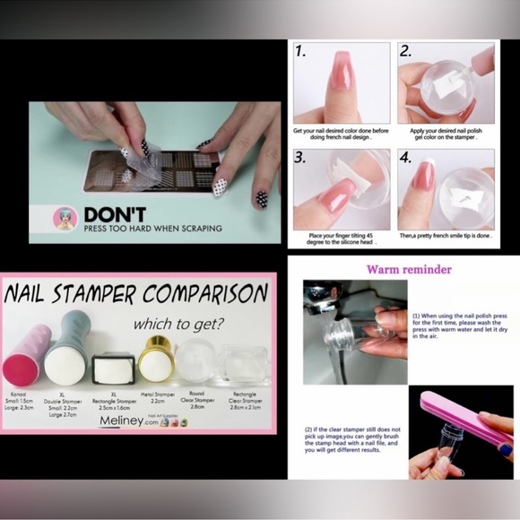 $5 BEE NAIL STAMPING PLATE. STAINLESS STEEL WITH PLASTIC BASE. NEW. $5 IF BUND - Picture 13 of 16